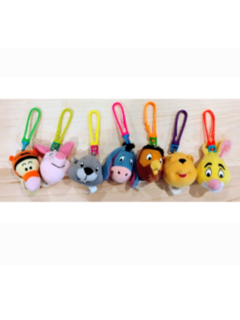 Winnie The Pooh And Friends McDonald’s 1999 Happy Meal Keychain Toys Set of 7